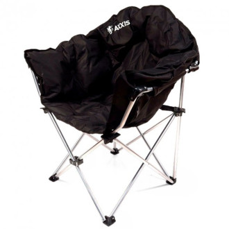 Крісло "Luna" для пікніка та риболовлі чорне <AXXIS>