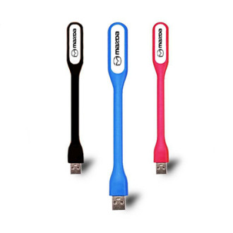 LED USB лампа колір синій з логотипом «mazda»