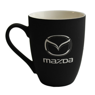 Кружка керамічна матова, з лого «mazda», к-р чорний, Mazda