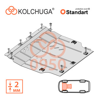 Захист двигуна Toyota Corolla 2019- Kolchuga Standart (1.0950)