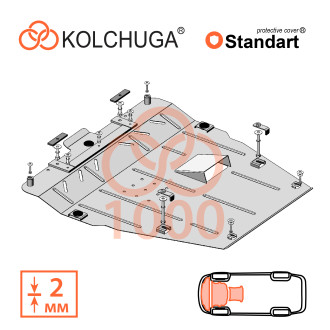 Захист двигуна Toyota Camry 2017- Kolchuga Standart (1.1000)