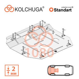 Захист двигуна Haval  H6 2020- Kolchuga Standart (1.1080)