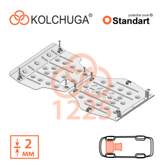 Захист двигуна Subaru Forester 5 2018- Kolchuga Standart (1.1225)