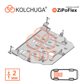 Захист двигуна Opel Mokka 2021- Kolchuga ZiPoFlex (2.1007)