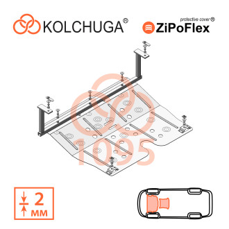 Захист двигуна MG ZS   2017- Kolchuga ZiPoFlex (2.1095)
