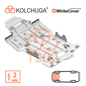 Захист двигуна Lexus  LX 600 2021- Kolchuga WhiteCover (4.1202)